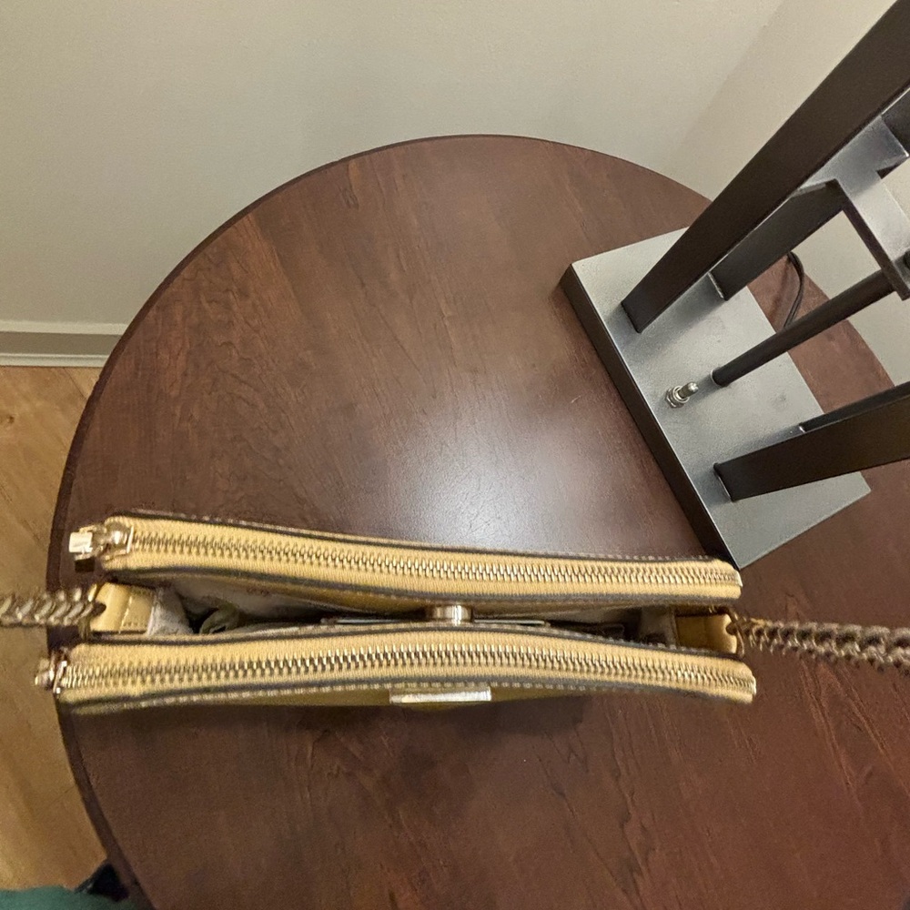 GUESS soft yellow Crossbody Bag with Chain Strap - Picture 7 of 7